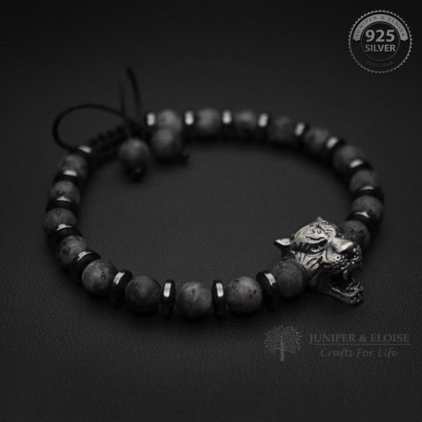 Sharp Teeth Tiger Bracelet For Men